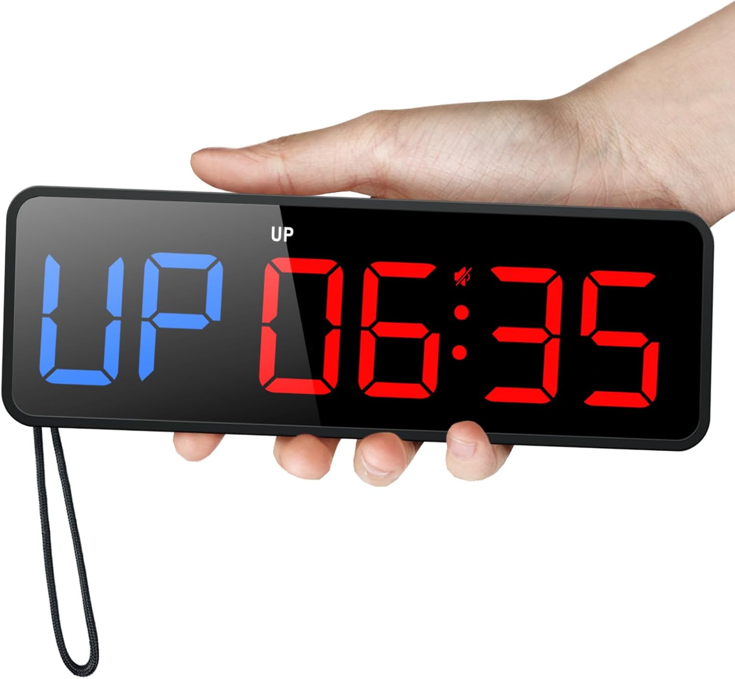 Portable Gym Timer Clock with Strong Magnet for Fitness Use