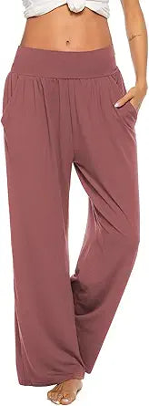 ZJCT Womens Yoga Sweatpants Comfy Wide Leg Lounge Joggers