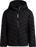 Girls Winter Jacket Hooded Quilted Puffer Parka - Lightweight Warm up