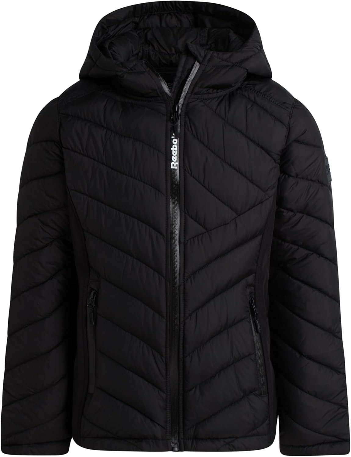 Reebok Girls Winter Jacket - Lightweight Warm Quilted Puffer