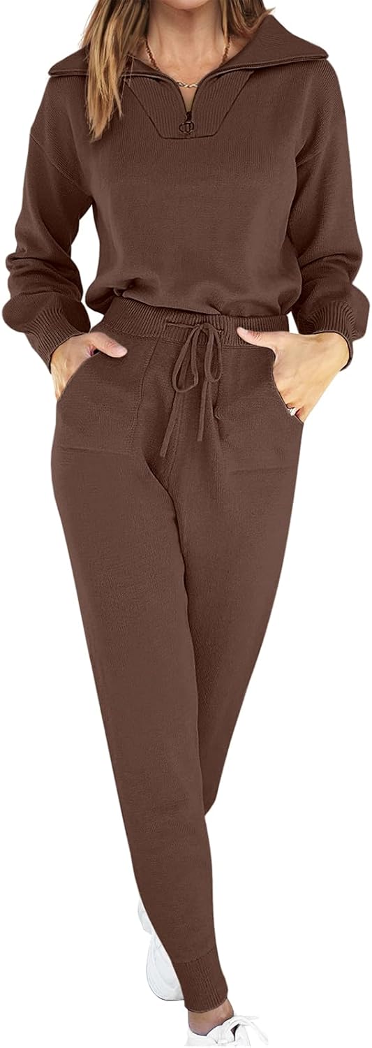 ANRABESS Women's Two Piece Outfits for Cozy Travel Style