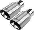 Upower 2.5 in to 4 in Exhaust Tip Pack of 2 - Double Wall Slant Cut