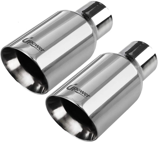 Upower Exhaust Tip Pack of 2 for 2.5 inch Inlet and 4 inch Outlet