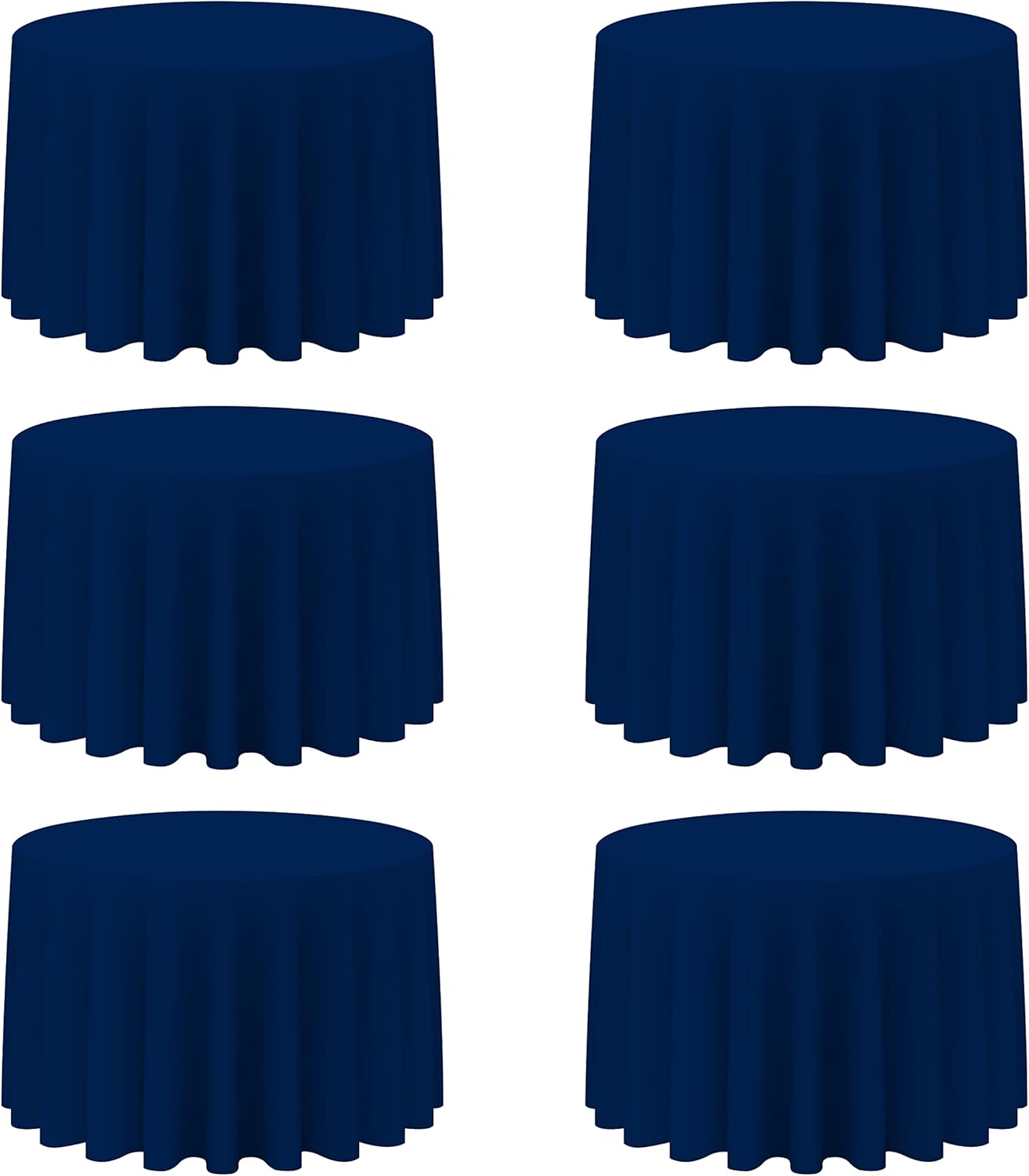 Navy Blue Round Tablecloths 108 Inch for Elegant Events