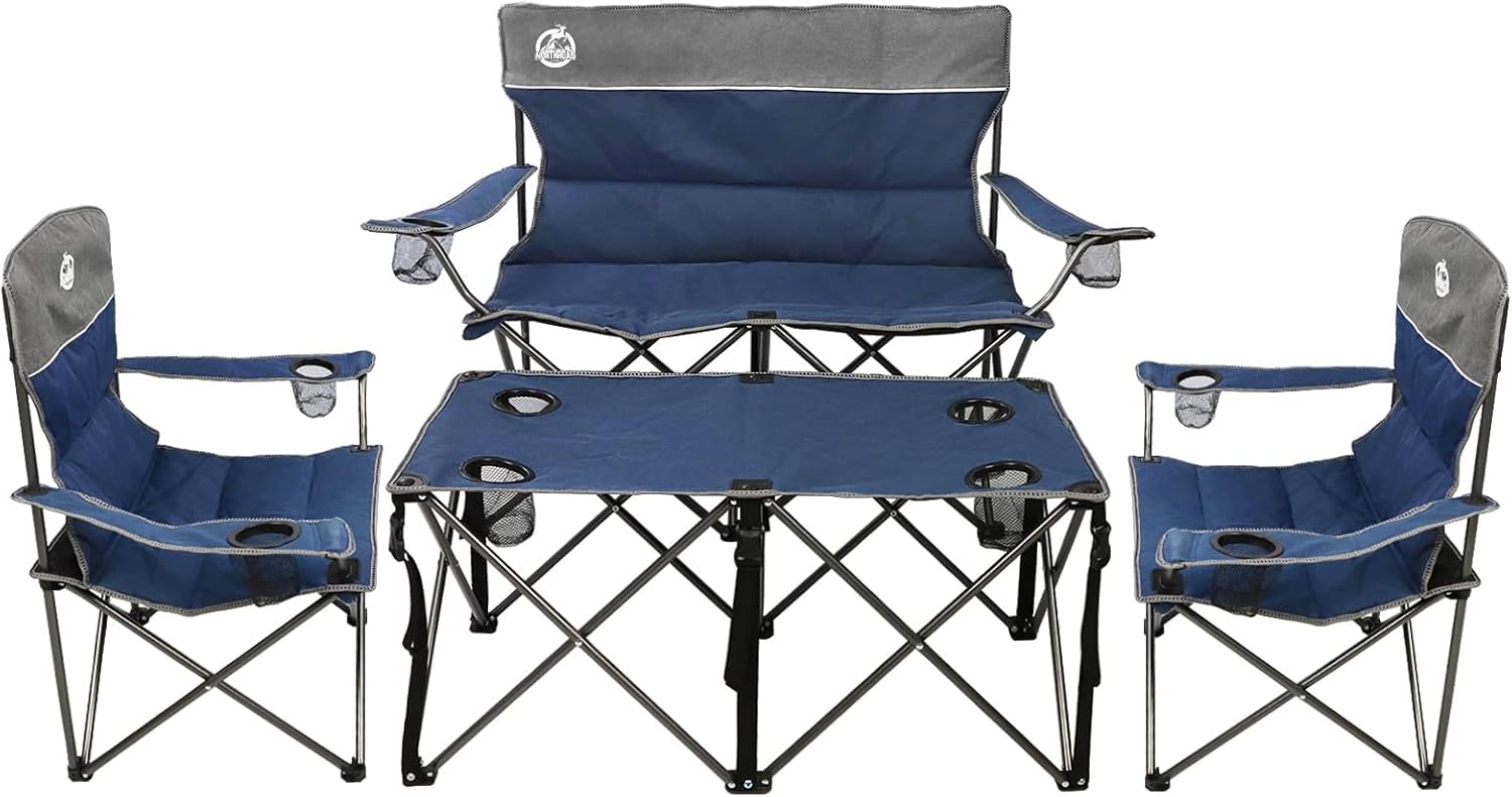 Northroad Folding Camping Chair Set of 4 for Outdoor Comfort