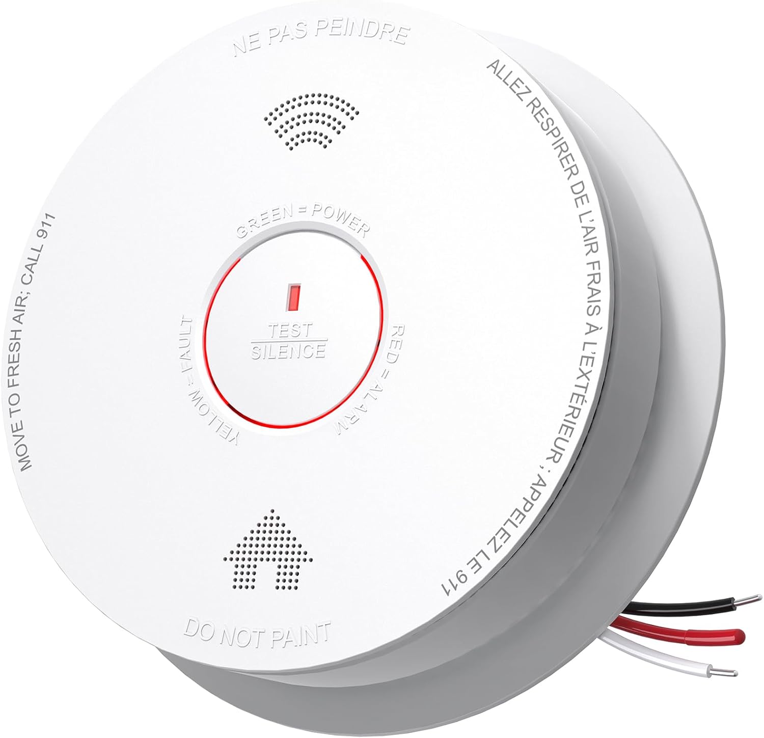 Siterlink Hardwired Smoke Detector & CO Alarm with 10-Year Battery
