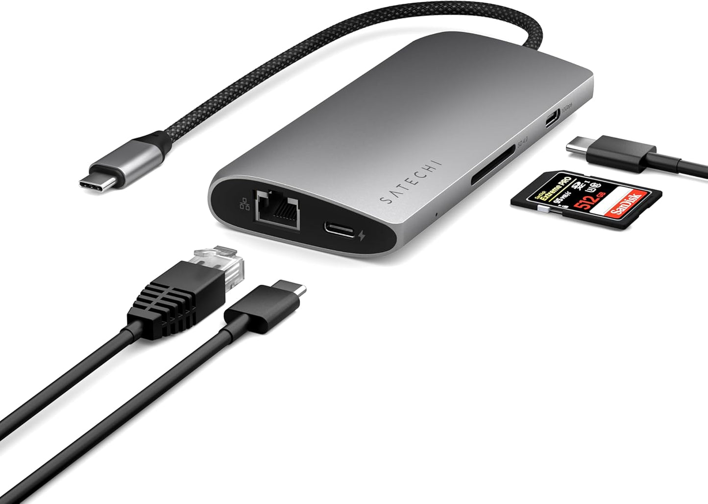 Satechi 8 in 1 USB C Hub Adapter with 8K HDMI and 100W Charging