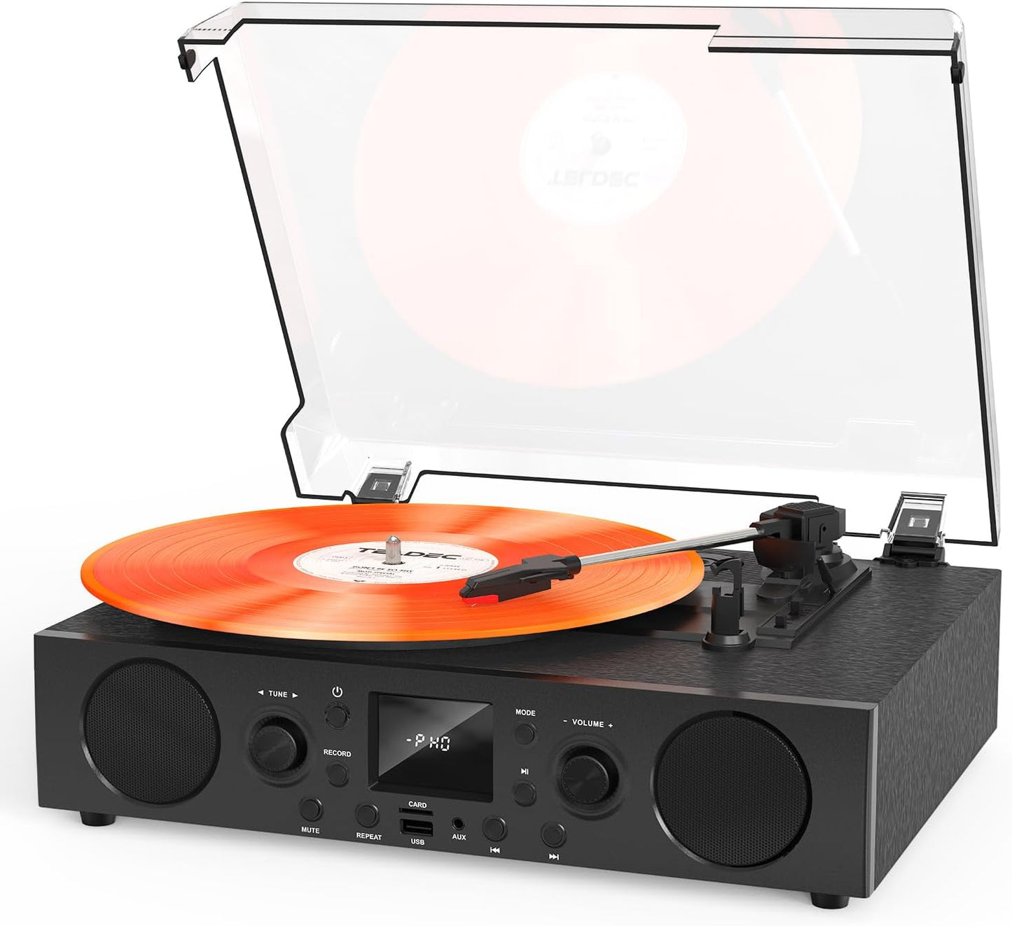 VinylsLink Record Player with Built-in Speakers and Bluetooth