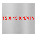 6061 T651 Aluminum Sheet Metal 15 x 15 x 1/4 in - Durable 6mm Plate
