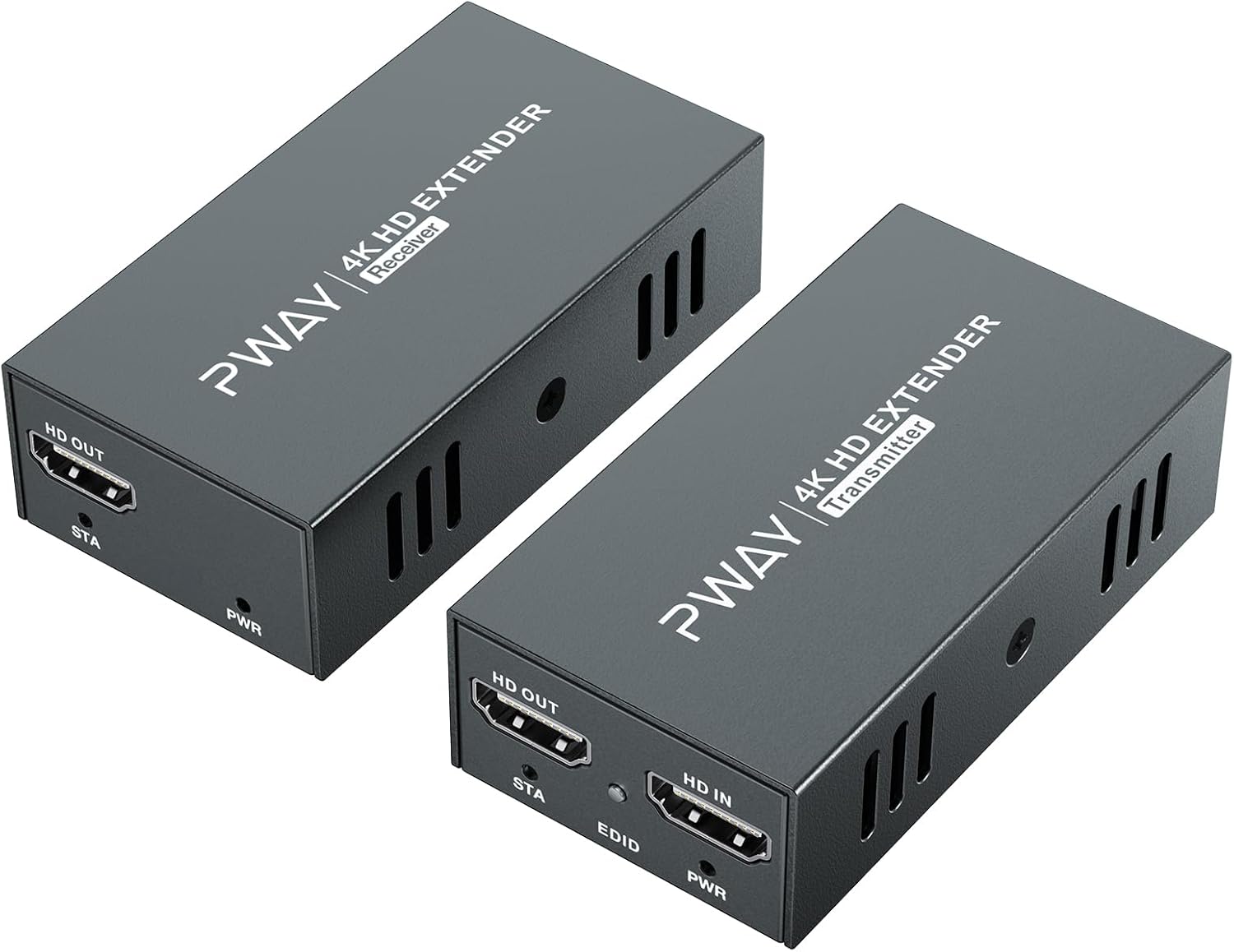 PWAY 4K @60Hz HDMI Over Ethernet Extender for Long Distances