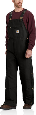 Carhartt Men's Loose Fit Firm Duck Insulated Bib Overall - Rugged