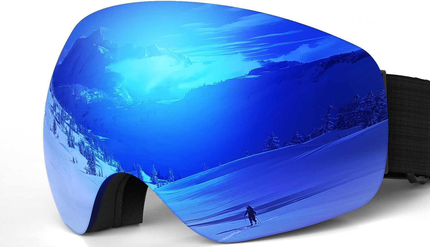 Frameless Ski Goggles - OTG Snowboarding Vision - Christmas Gift