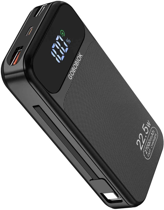 27000mAh Power Bank: Portable Fast Charging GOBOBIOK