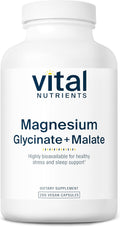 Magnesium Glycinate + Malate Supplement - Gentle, High-Absorption