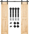 SMARTSTANDARD 6.6ft Heavy Duty Double Door Sliding Barn Door Hardware