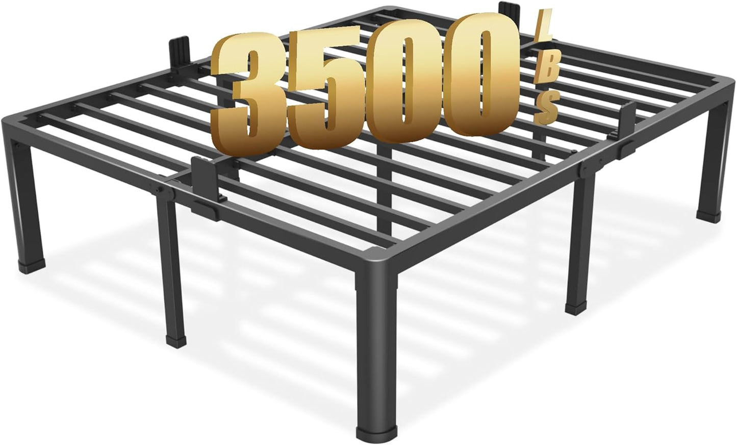 18 inch California King Bed Frame with Heavy Duty Design