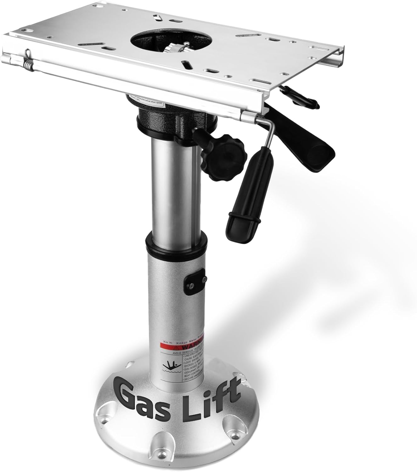 Gas Lift Boat Seat Pedestal with Adjustable Height for Comfort