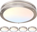 13 Inch LED Ceiling Light Fixture 4 Pack - Dimmable Double Ring Flush
