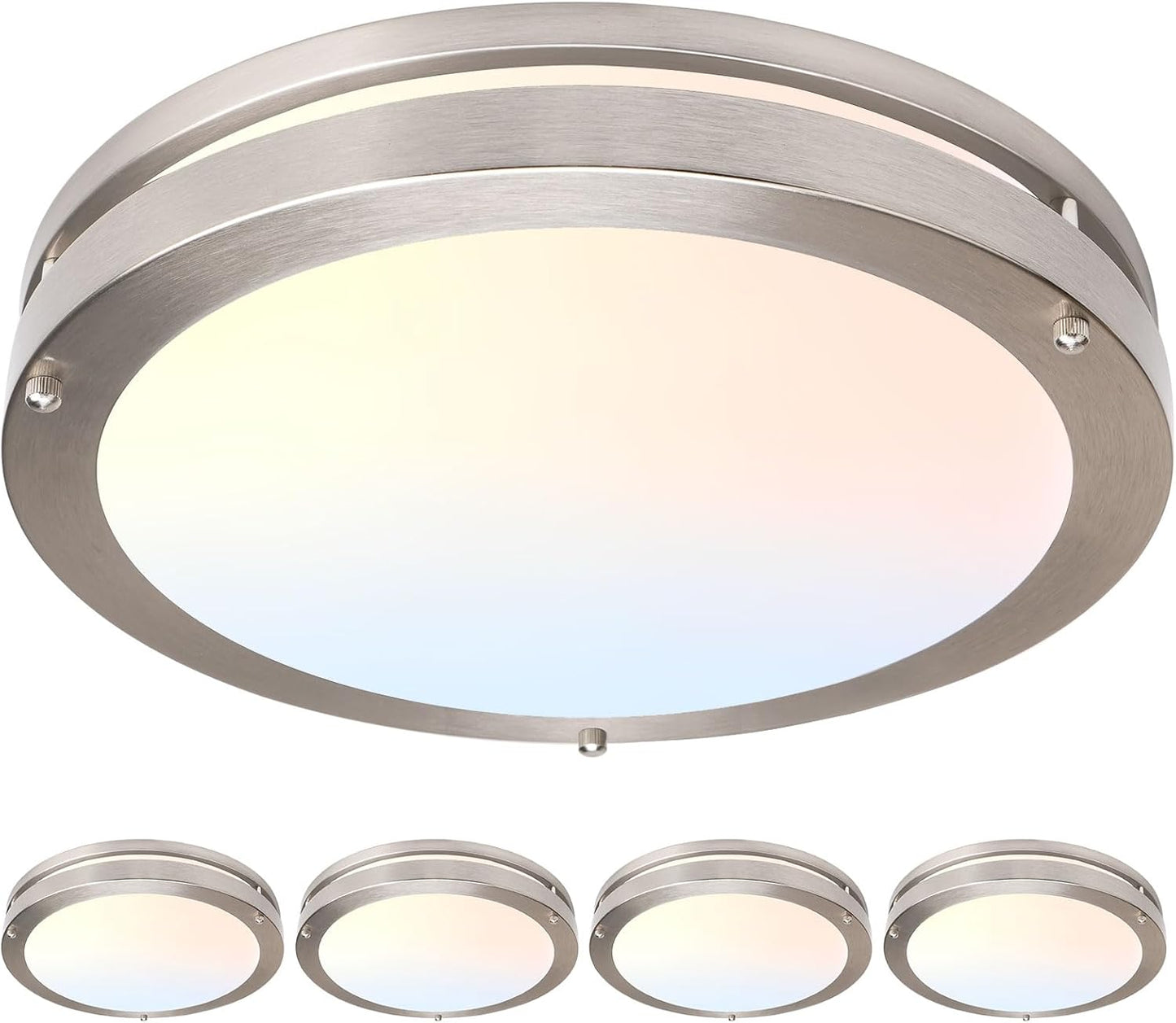 13 Inch LED Ceiling Light Fixture - Dimmable 4 Pack for Home