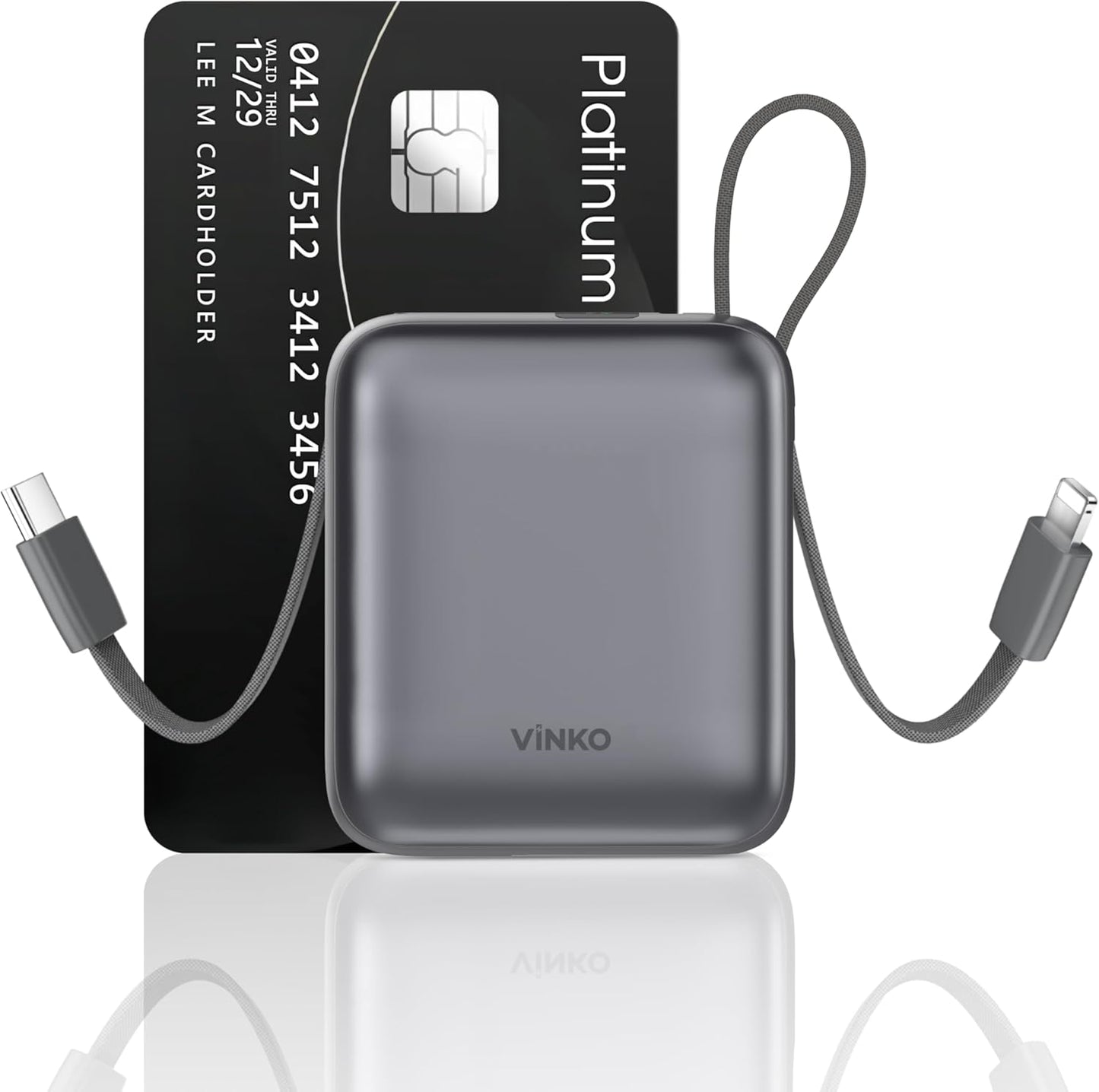 VINKO 10000mAh Mini Power Bank - Fast Charge On-The-Go!