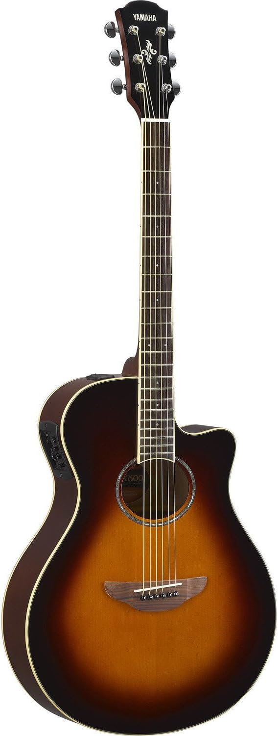 Yamaha APX600 OVS Acoustic-Electric Guitar - Thin Body for Comfort!