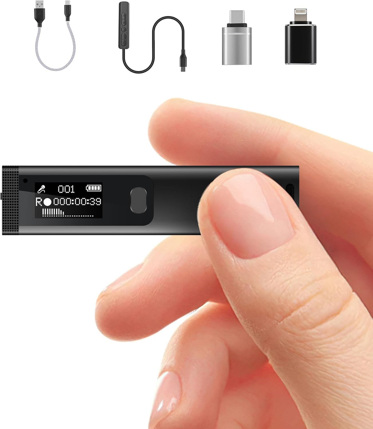 64GB Magnetic Digital Voice Recorder with Noise Reduction