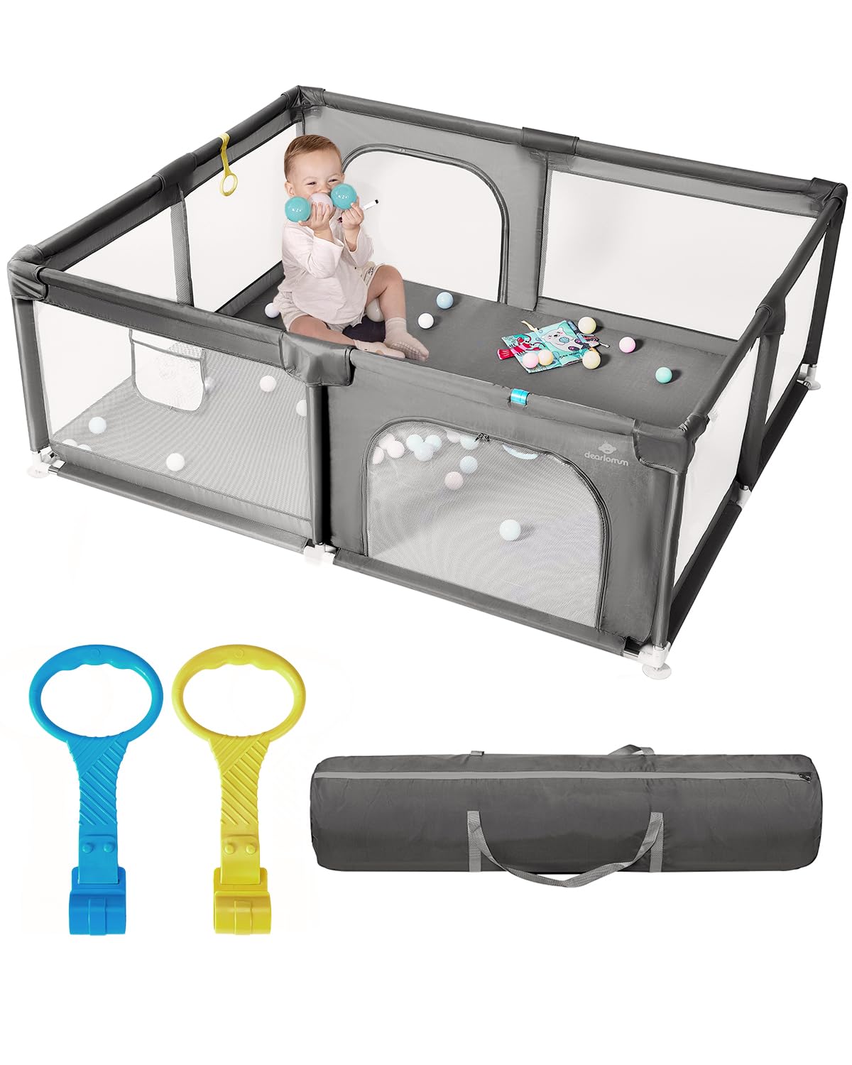 71in x 59in Extra Large Baby Playpen for Safe Playtime