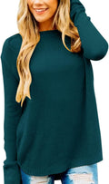 MEROKEETY Women's 2025 Fall Oversized Crew Neck Knit (Style PNZ9)
