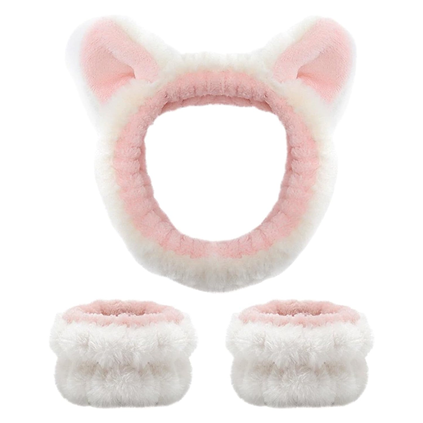 Cute Animal Ears Face Wash Set - Gentle Skincare Trio