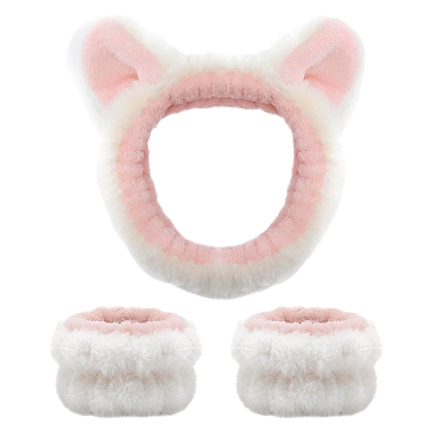 Cute Animal Ears Face Wash Set - Gentle Skincare Trio