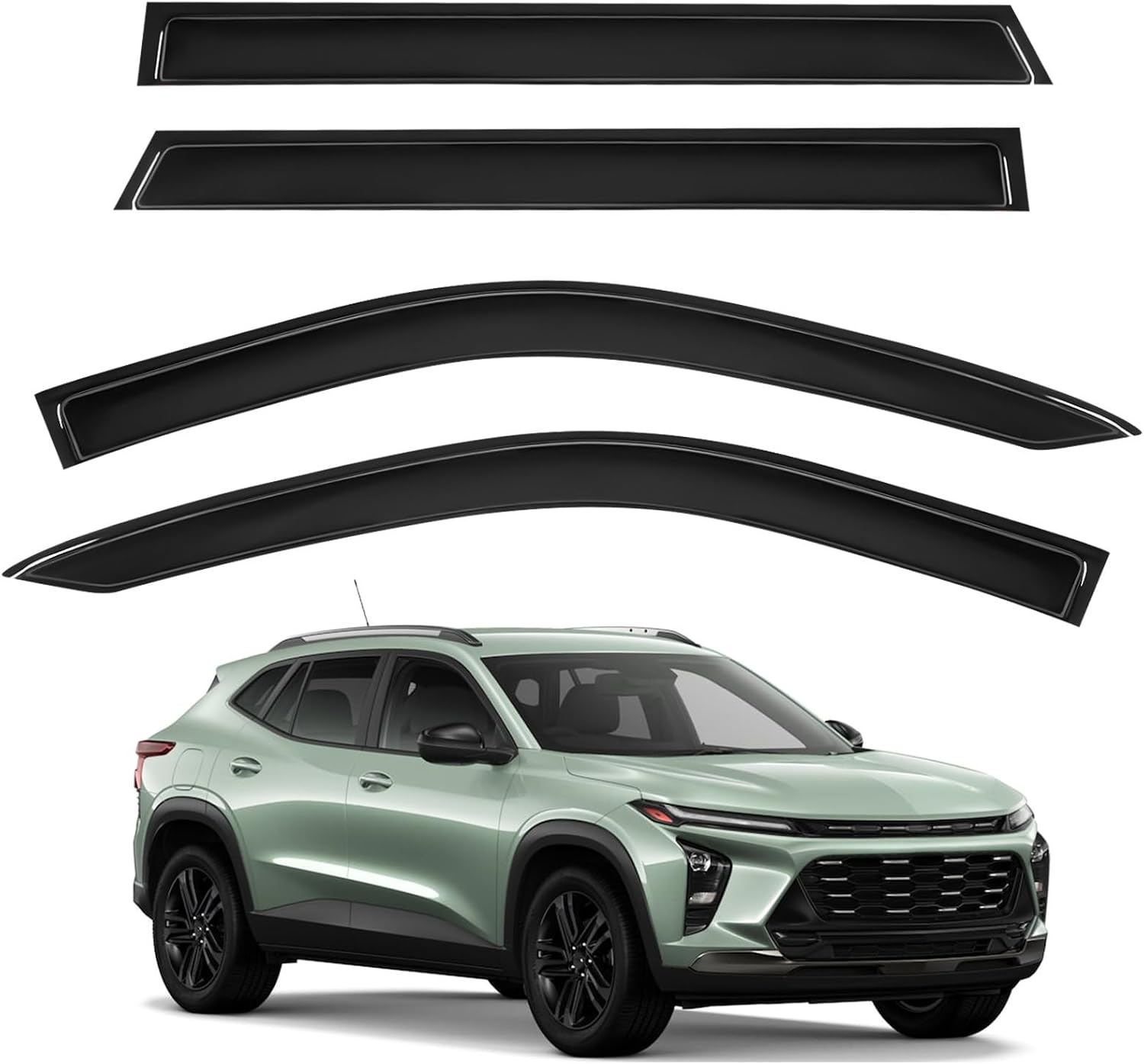 Tape-On Rain Guards for Chevy Trax 2024 2025 - Stylish Protection