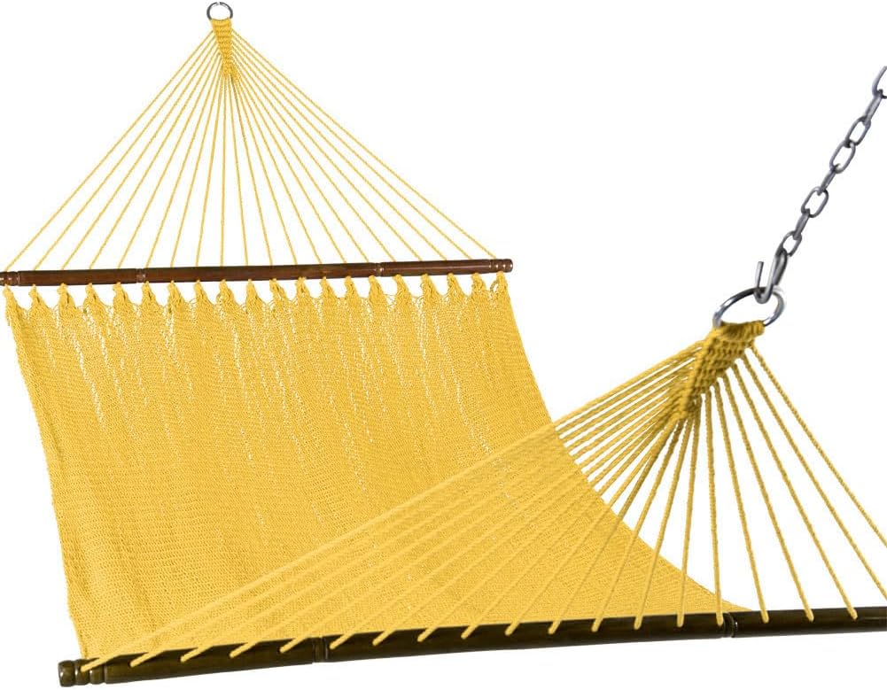 Lazy Daze Caribbean Rope Hammock for Outdoor Relaxation