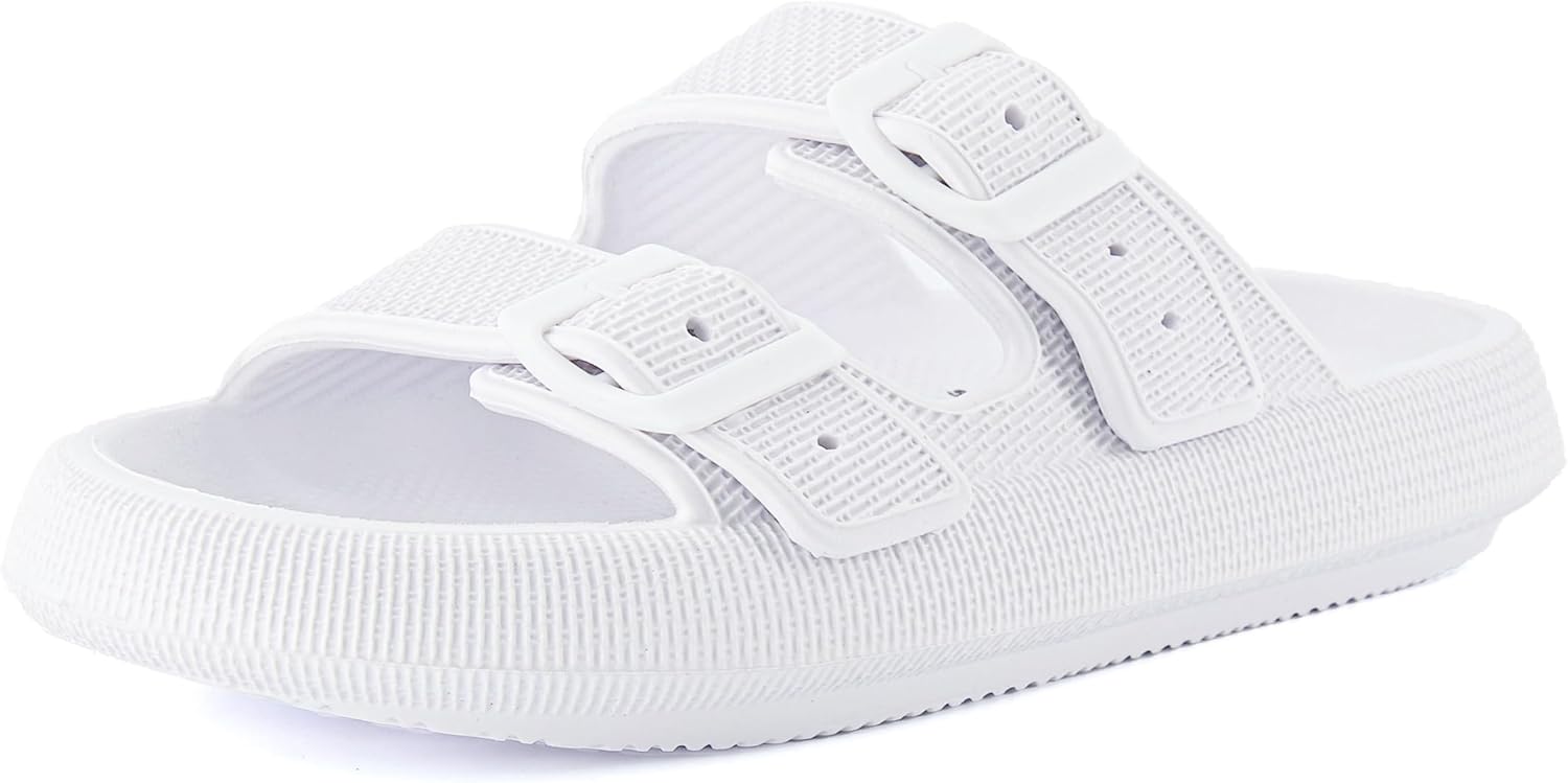 CUSHIONAIRE Women's Fame Recovery Cloud Slide for Comfort
