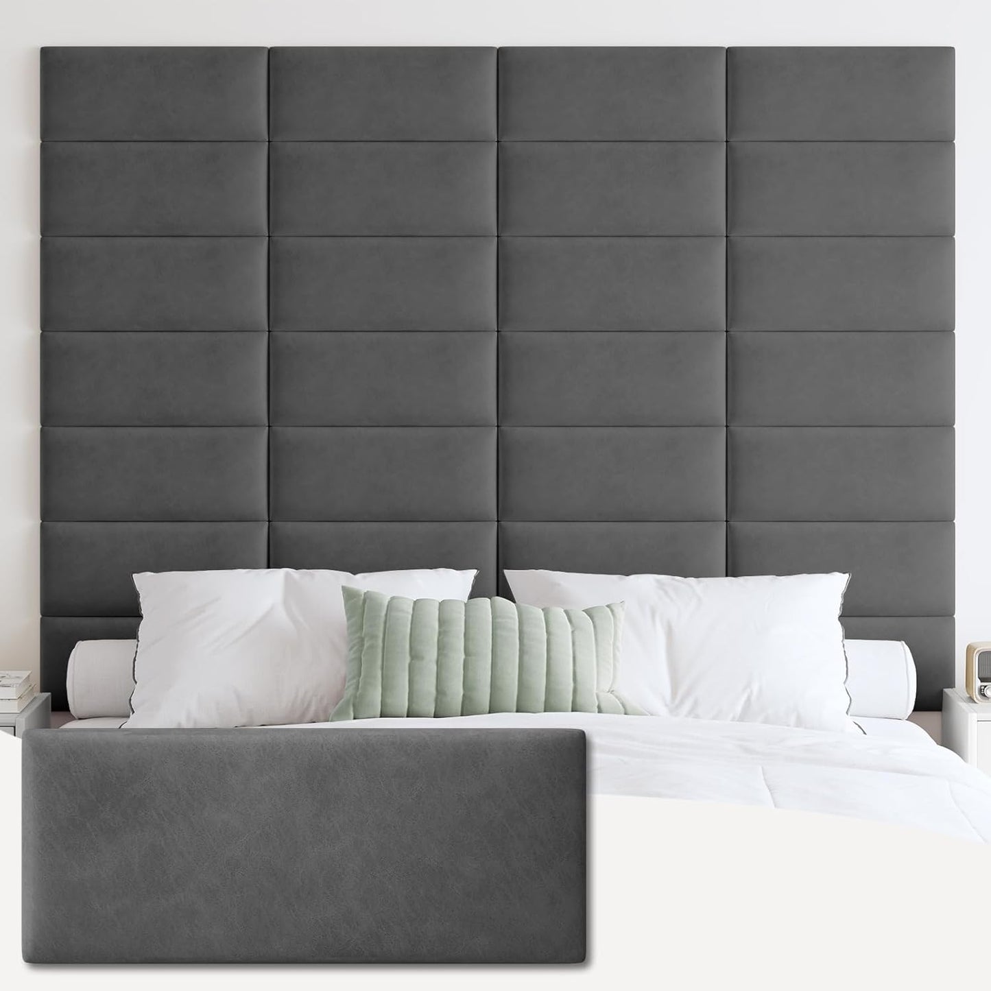 IFNOW Wall Mounted Upholstered Headboard King for Stylish Sleep