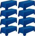 8 Pack Royal Blue Tablecloth 60 x 102 in - Premium Polyester
