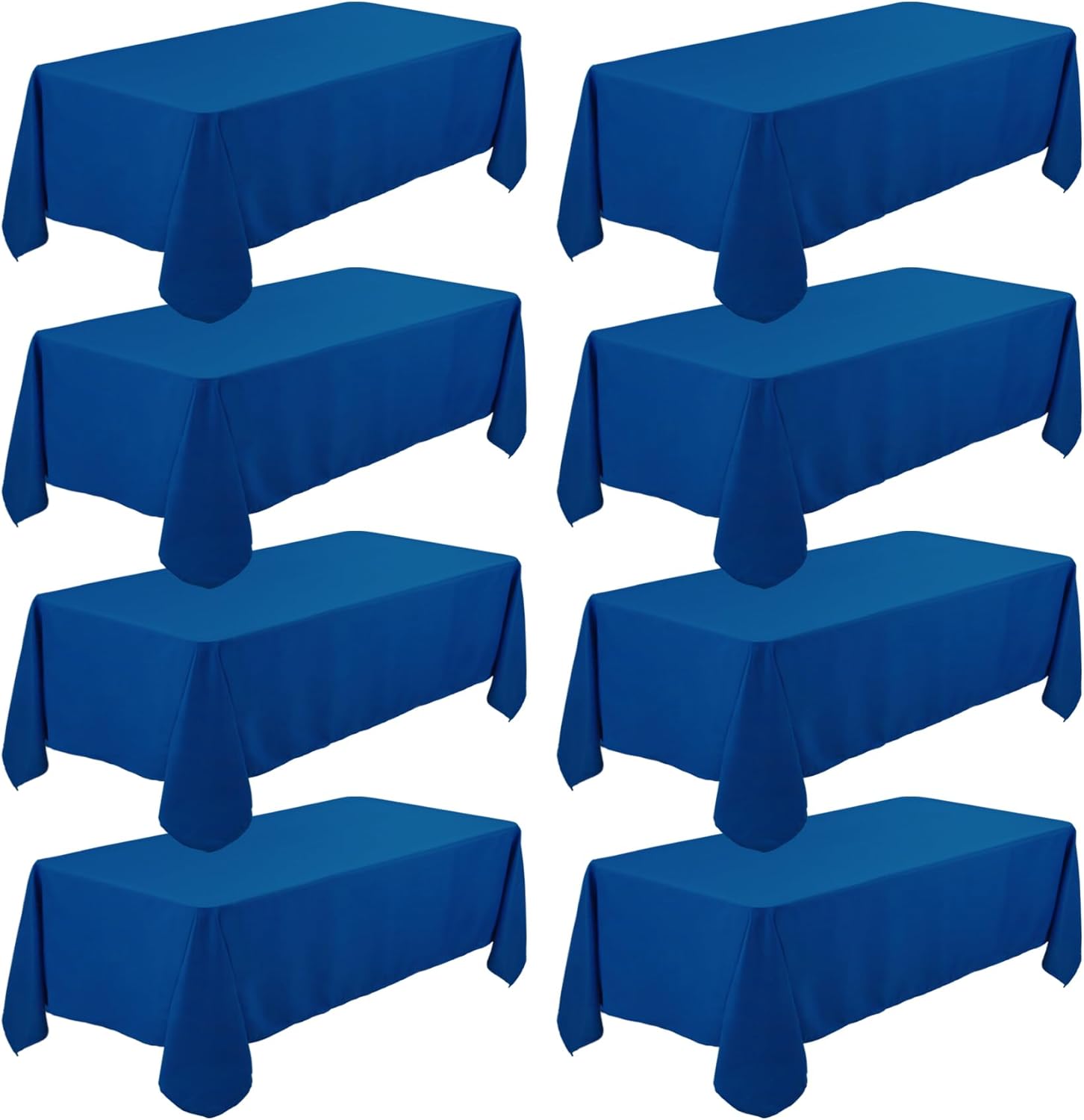 8 Pack Premium Royal Blue Tablecloths for Elegant Events