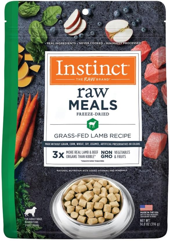 Instinct Freeze Dried Raw Meals for Dogs - Grass Fed Lamb 14 oz