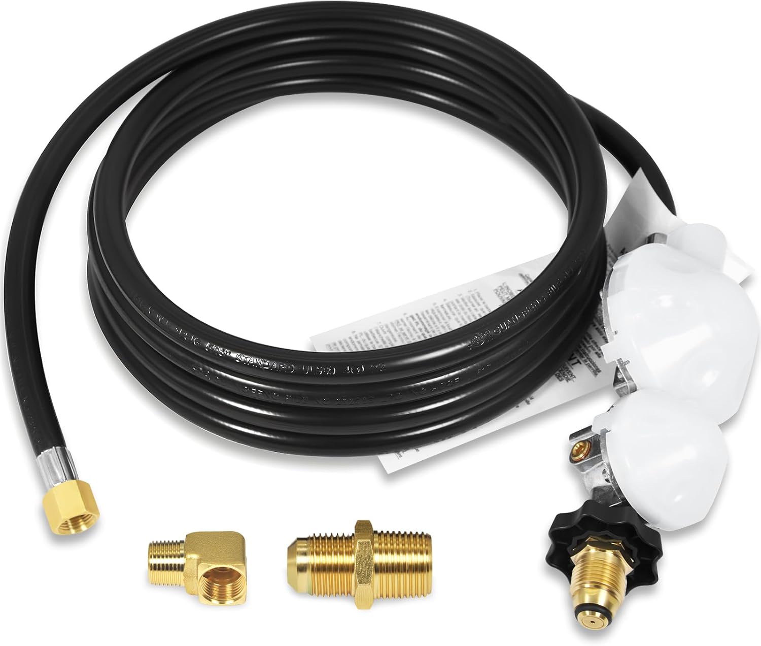 DEEKOOL 12FT Propane Hose for Mr. Heater Buddy Heaters - Regulator for RV, Grill, Stove