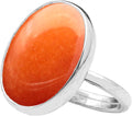 Natural Amazonite Crystal Ring Sterling Silver Oval Solitaire elegant