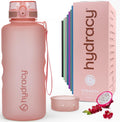 Hydracy Water Bottle with Time Marker - Large Motivational Bottle