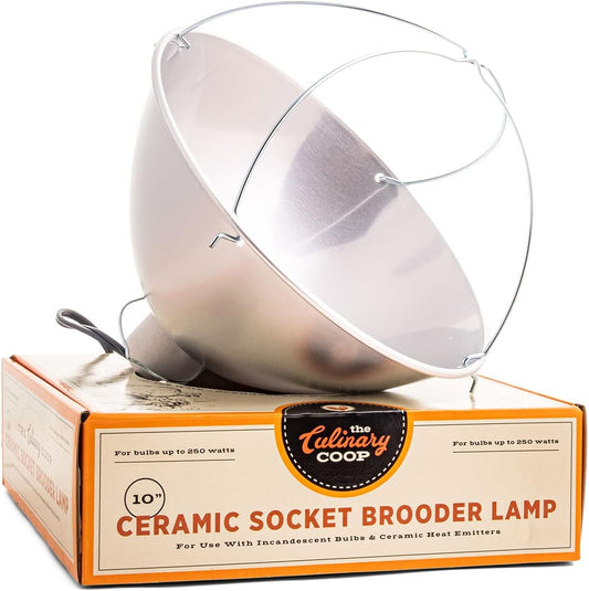 10-Inch Fluker's Brooder Lamp: Perfect for Chicken Coops