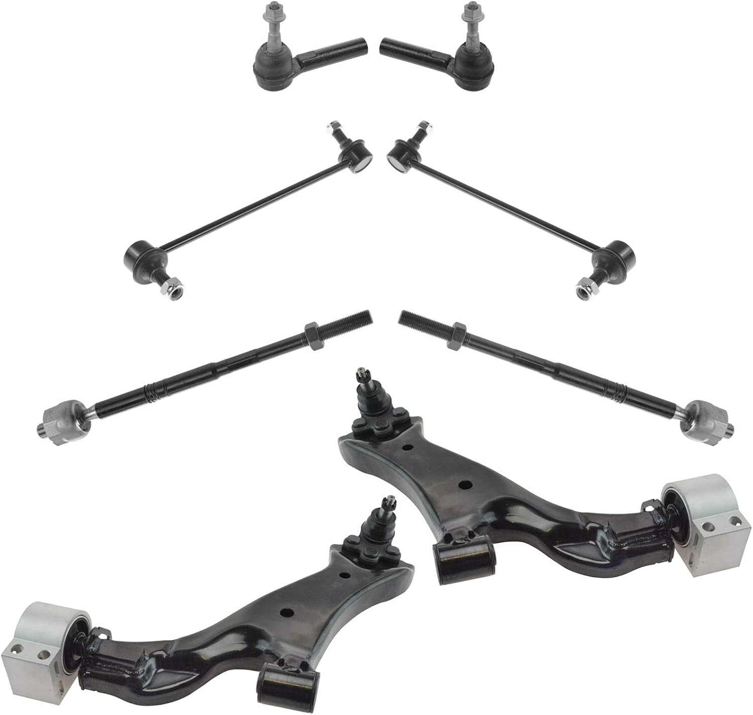 TRQ Front Steering & Suspension Kit for Chevrolet Equinox Terrain