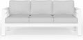 Solaste Outdoor Couch Aluminum Patio Sofa - 3-Seat All-Weather Comfort