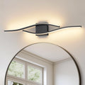 Bathroom Vanity Light Bar 31.5 in Black 5CCT Dimmable - Modern Mirror