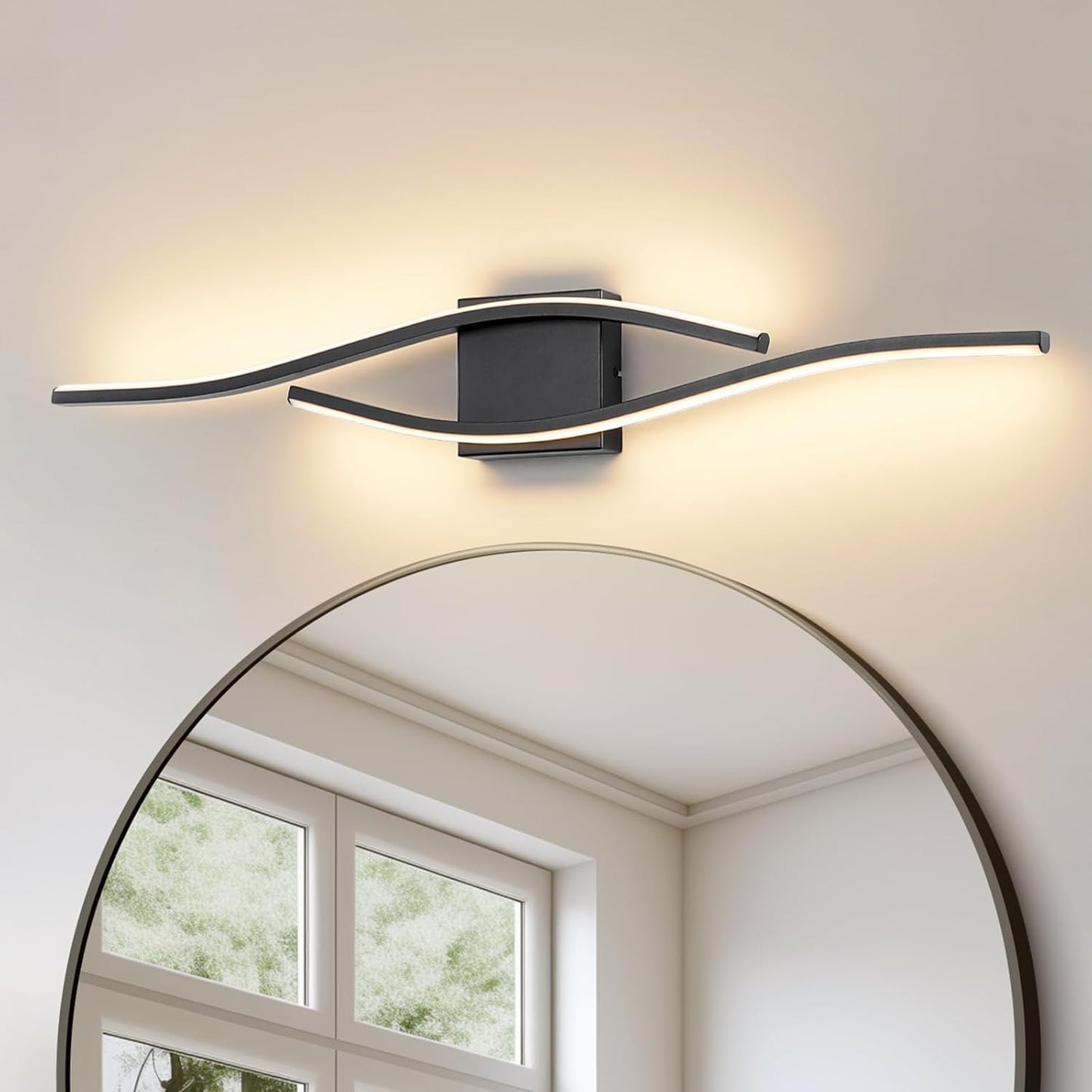 Joossnwell Bathroom Vanity Light Bar Dimmable 5CCT Modern Design
