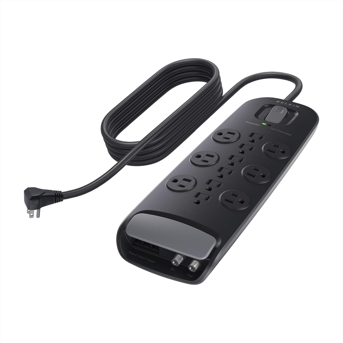 Belkin Power Strip Surge Protector with 12 AC Outlets and 8ft Cord