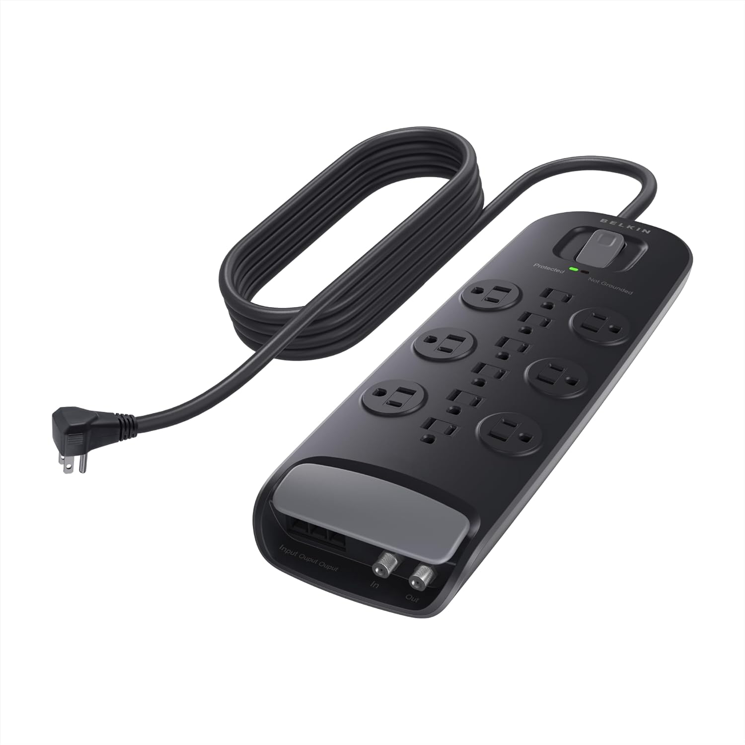 Belkin Power Strip Surge Protector with 12 AC Outlets and 8ft Cord