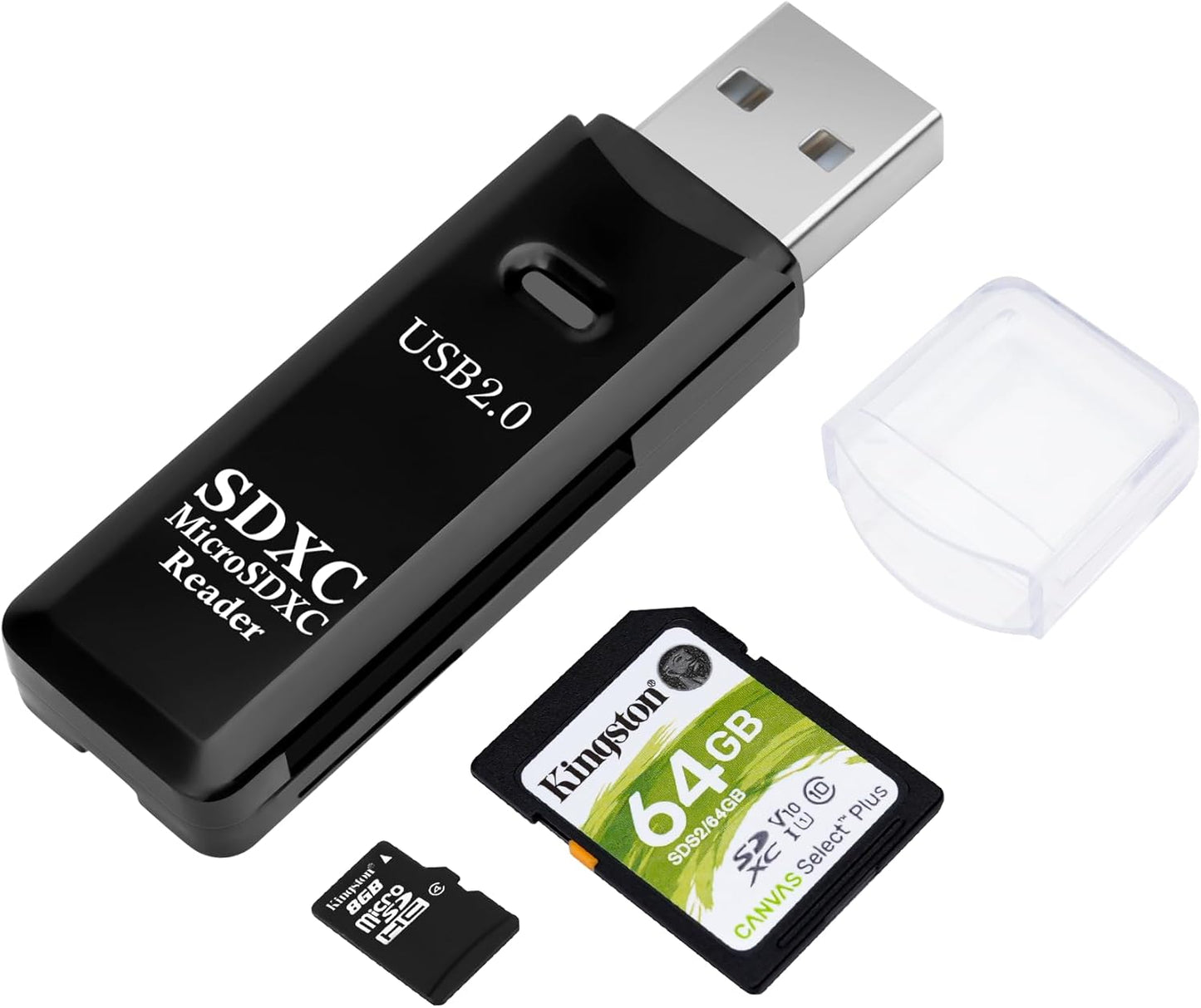 AIYEEN USB 2.0 Dual Slot SD/TF Card Reader - Lightning Fast Data Transfer