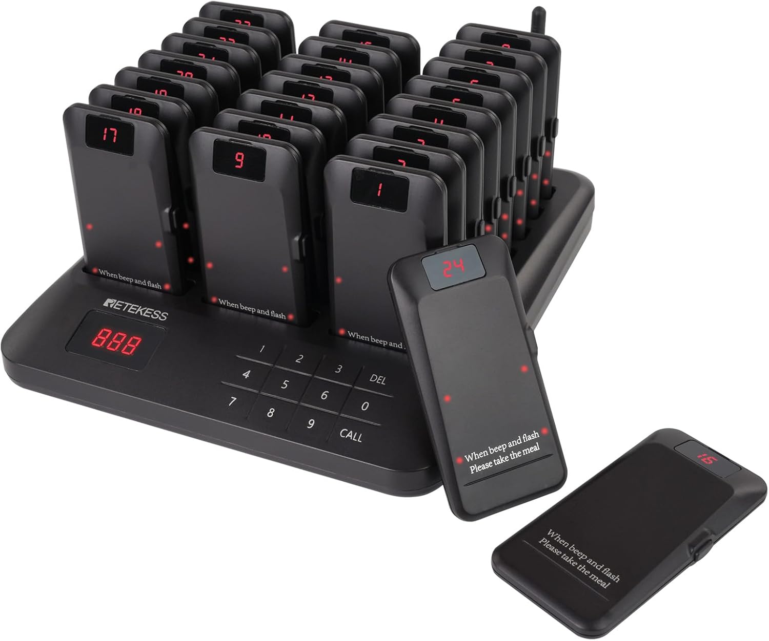 Retekess TD157P Restaurant Pager System with Long Range Alerts