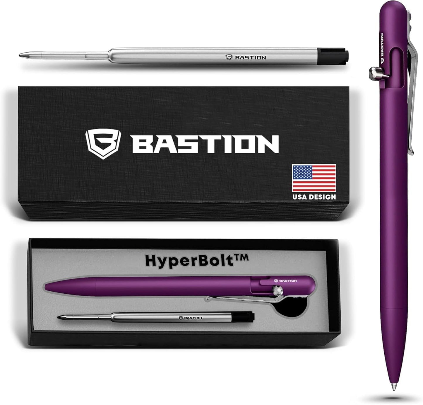 BASTION Luxury Slim Bolt Action Pen for EDC and Professionals